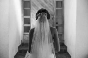 Bride getting ready before her wedding in Mexico, wedding photography by Poga Studios