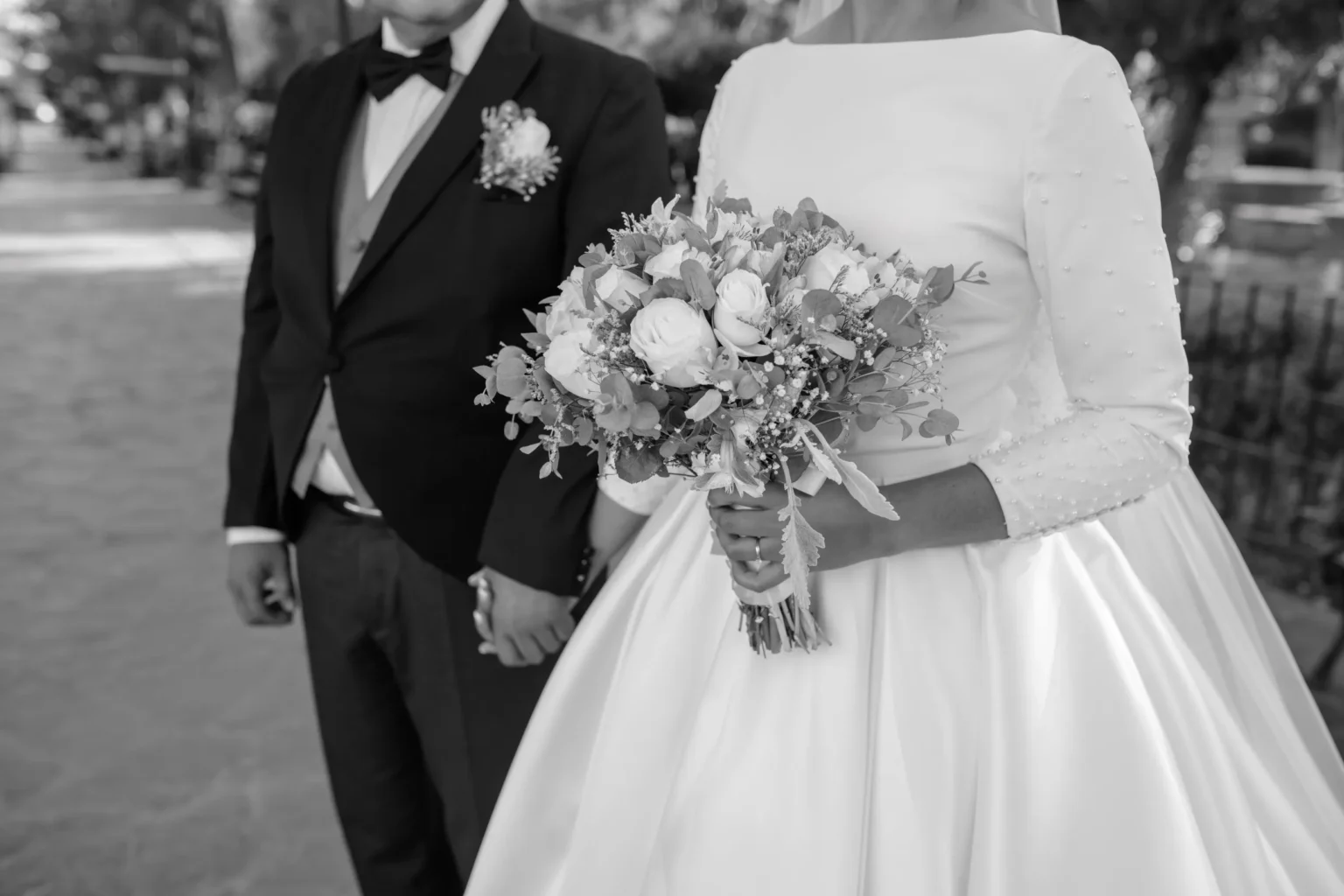 Bride and groom walking to the ceremony, Destination Wedding Photograph by Poga Studios