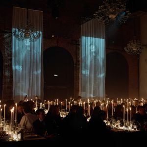 Projection at the recpecion