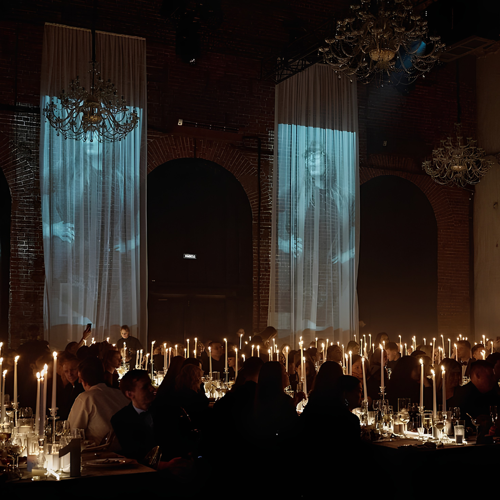 Projection at the recpecion