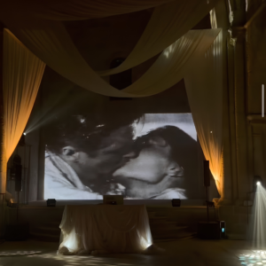 Porjection during the rwedding ecption